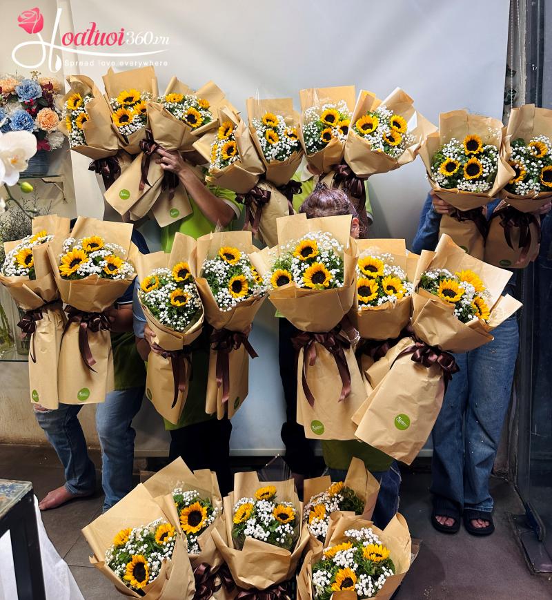 Giao hoa hướng dương siêu tốc chỉ từ 60 phút