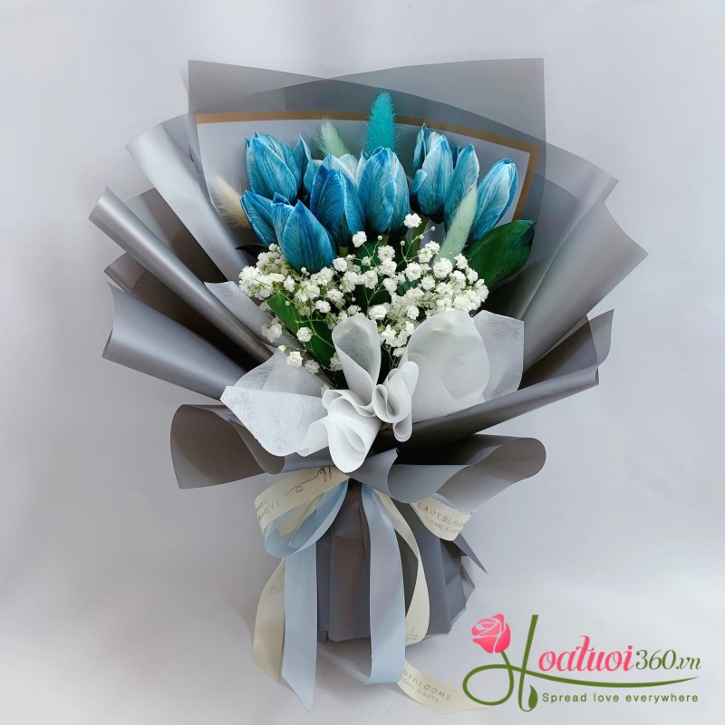 ý nghĩa hoa tulip xanh