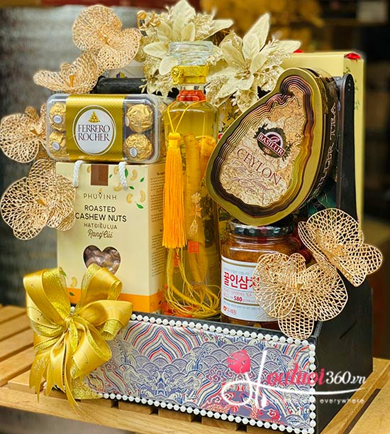 Giỏ quà tết 2024 - Lộc vàng trao tay