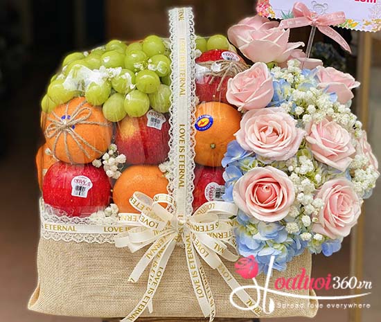 Giỏ trái cây - May mắn tốt lành