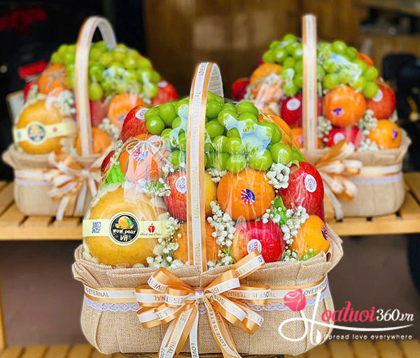Giỏ trái cây - Tình cảm thêm quý