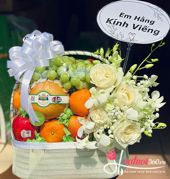 Giỏ trái cây - Thành tâm kính lễ