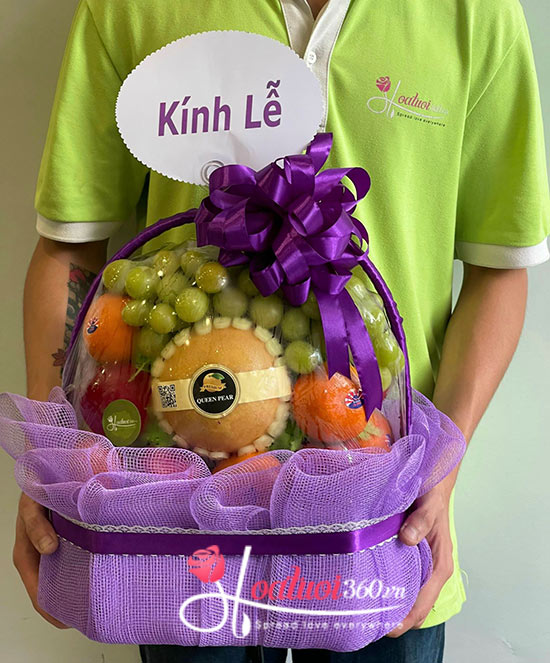 Giỏ trái cây - Chân thành kính lễ