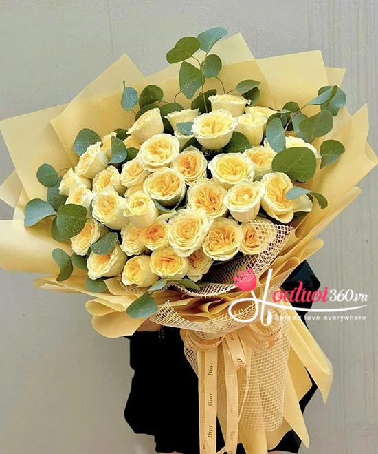 Bó hoa hồng vàng - Ngày trong lành