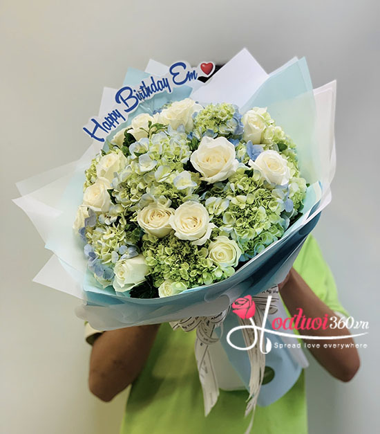 Bó hoa cẩm tú cầu - Sắc màu hạnh phúc