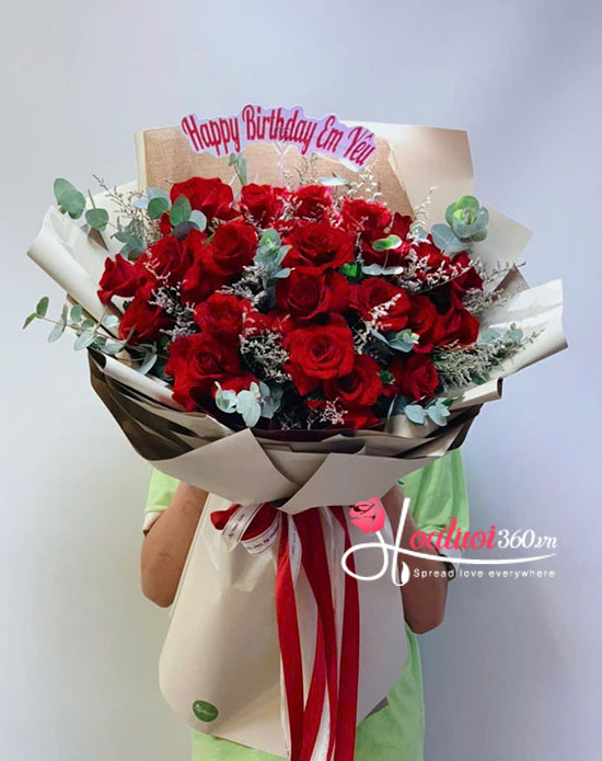 Bó hoa sinh nhật - Mộng mơ lãng mạn