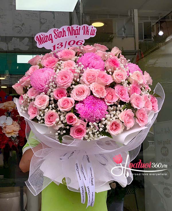 Bó hoa sinh nhật - Đời thêm rực rỡ