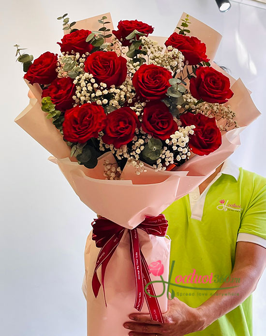 Bó hồng ohara đỏ - Tình nồng cho em