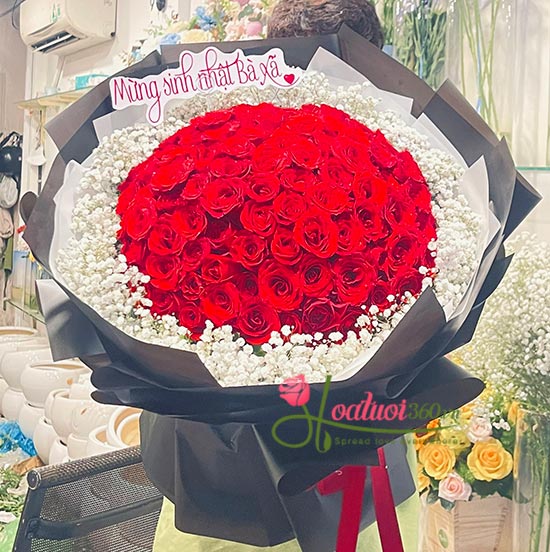 Bó hoa hồng đỏ - Chỉ có em