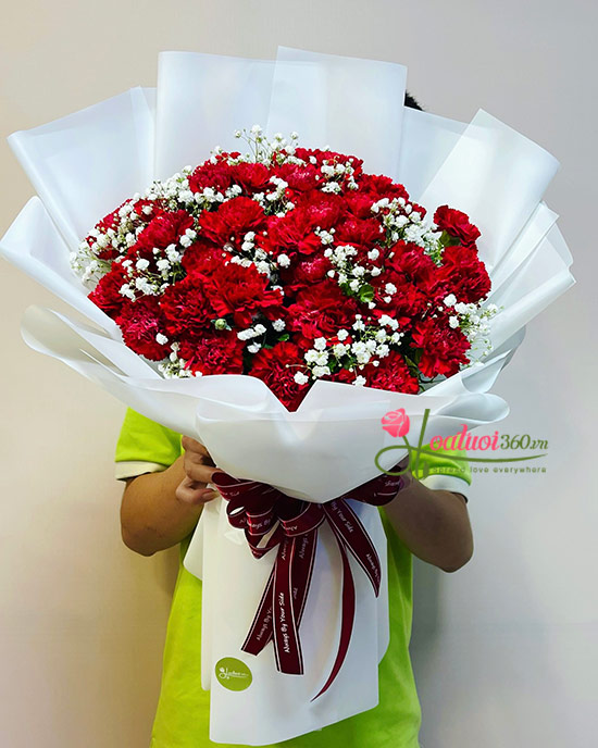 Bó hoa cẩm chướng - Đam mê cháy bỏng