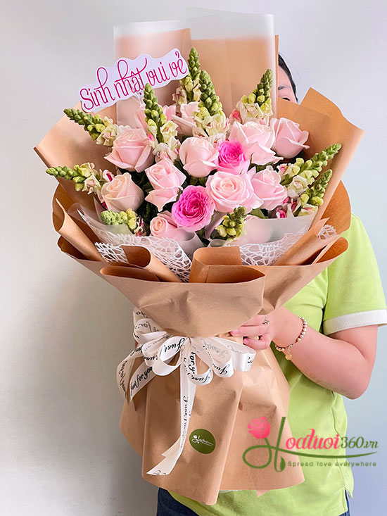 Bó hoa hồng xinh - Đời thêm ngọt ngào