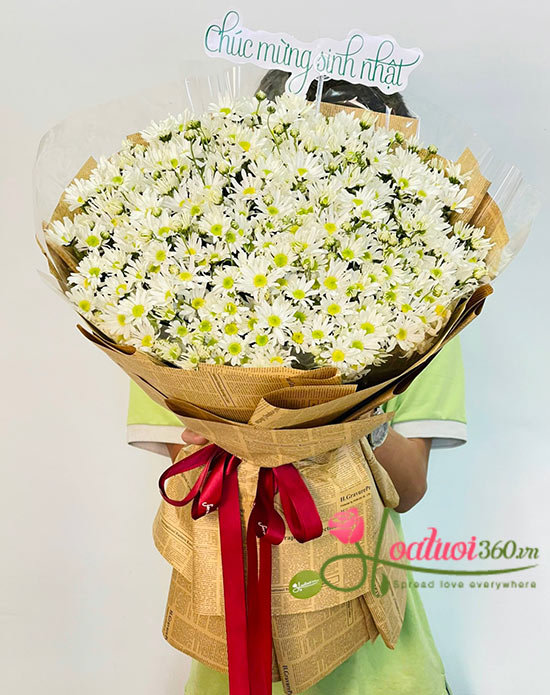 Bó hoa cúc họa mi - Đông ấm