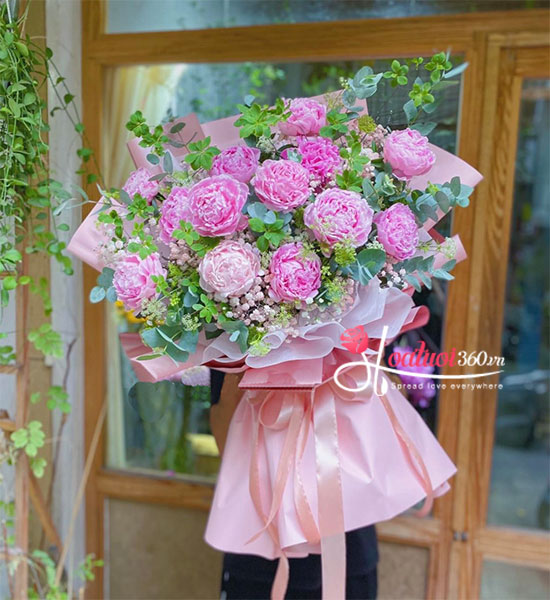 Bó hoa cúc mẫu đơn - Quý cô ngọt ngào