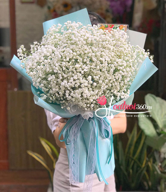 Bó hoa baby trắng - Rung động ban đầu