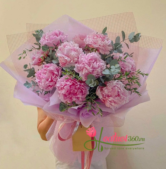 Bó hoa mẫu đơn - Hạnh phúc hoàn hảo