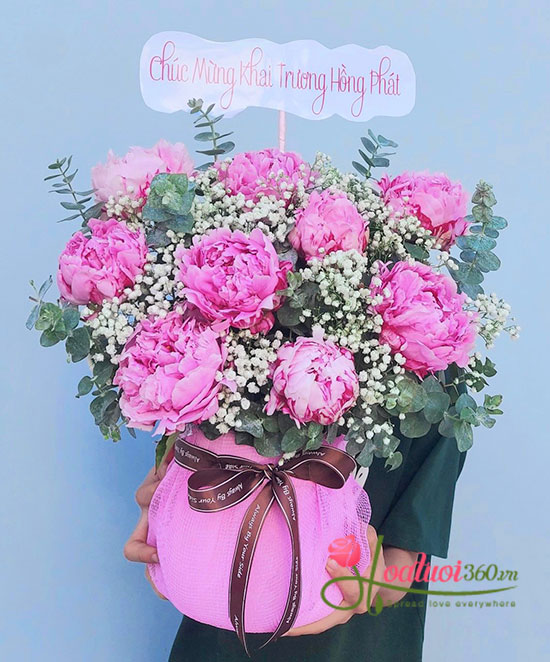 Hoa mẫu đơn hồng - Vạn sự hồng phát