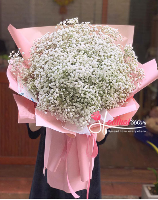 Bó hoa baby trắng - Về nơi có em