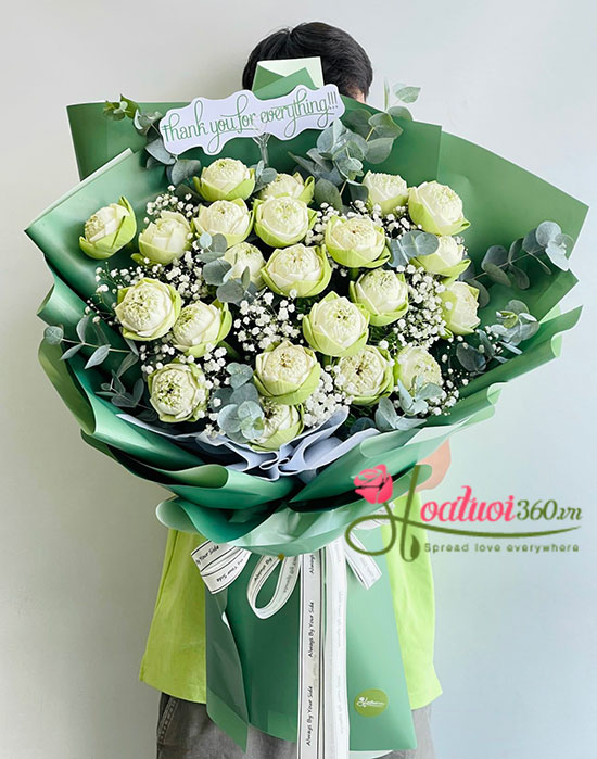 Bó hoa sen trắng - Cuộc sống tươi đẹp