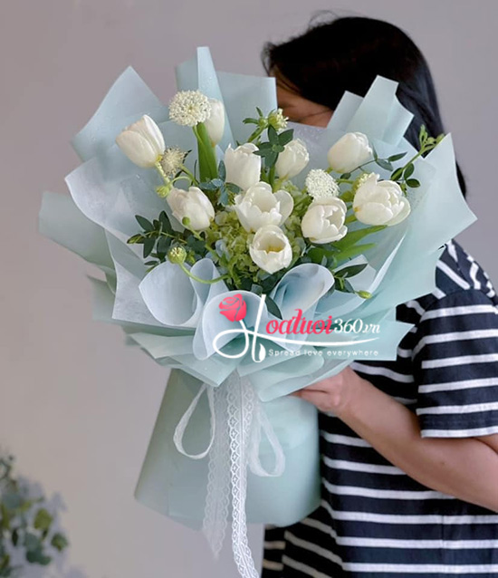 Hoa tulip trắng - Hướng gió mùa hạ