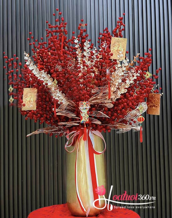 Bình hoa đào đông - Xuân đã về