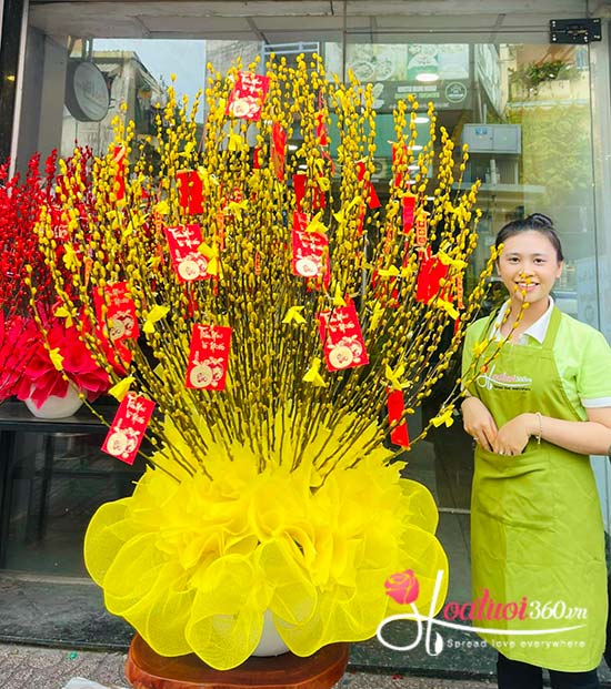 Bình hoa nụ tầm xuân - Vạn phúc an nhiên