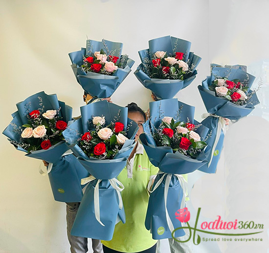 Hoa bó sự kiện - Rực rỡ tuổi hồng