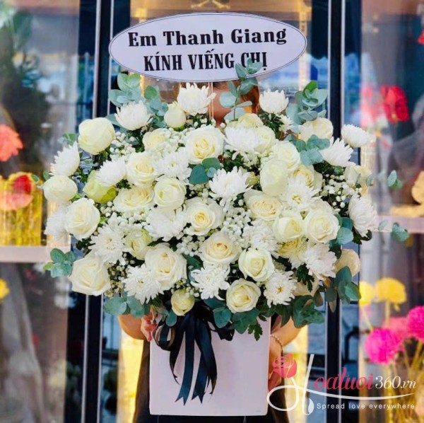 Hộp hoa viếng đám tang - Giấc ngủ yên bình