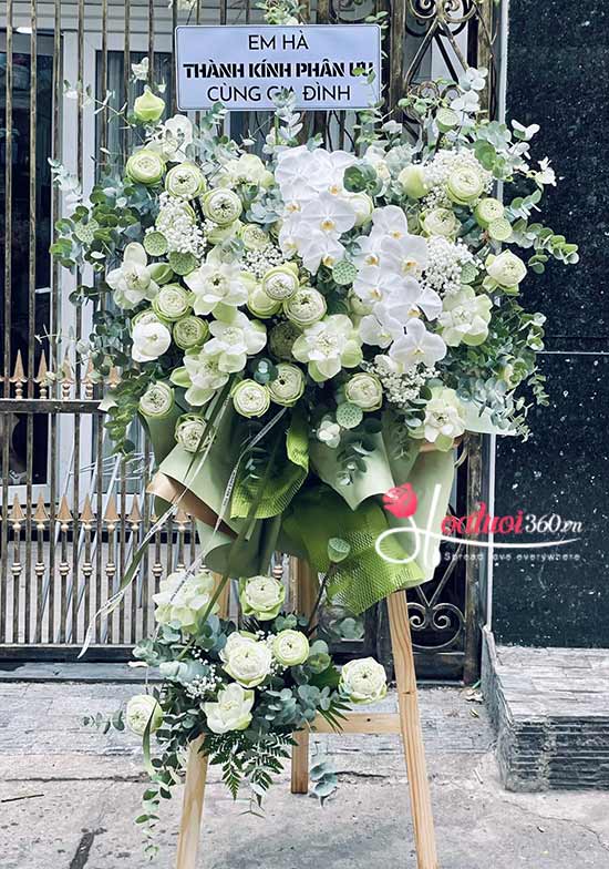 Kệ hoa sen trắng - Bình yên chốn ấy