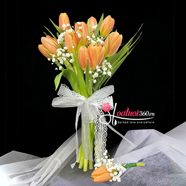 Bó hoa cưới Tulip - Mãi mãi về sau