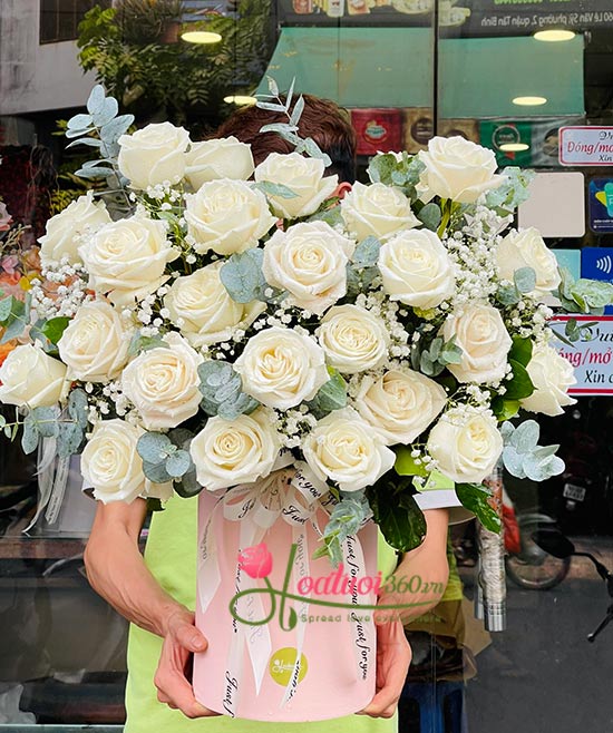 Hộp hoa hồng Ecuador - Vùng trời như mơ