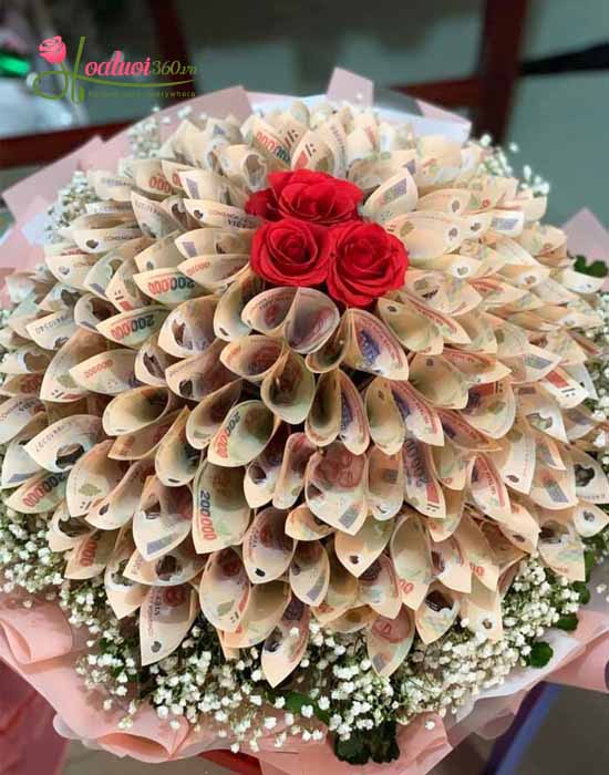 Bó hoa bằng tiền - Dành trọn cho em đẹp nhất Hoa tươi 360