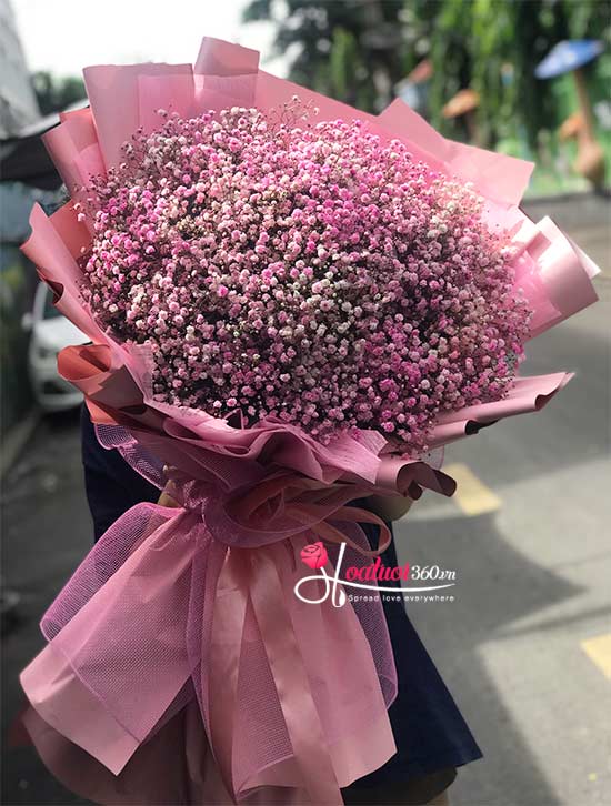 Bó hoa baby hồng - So sweet Bó hoa baby hồng - So sweet