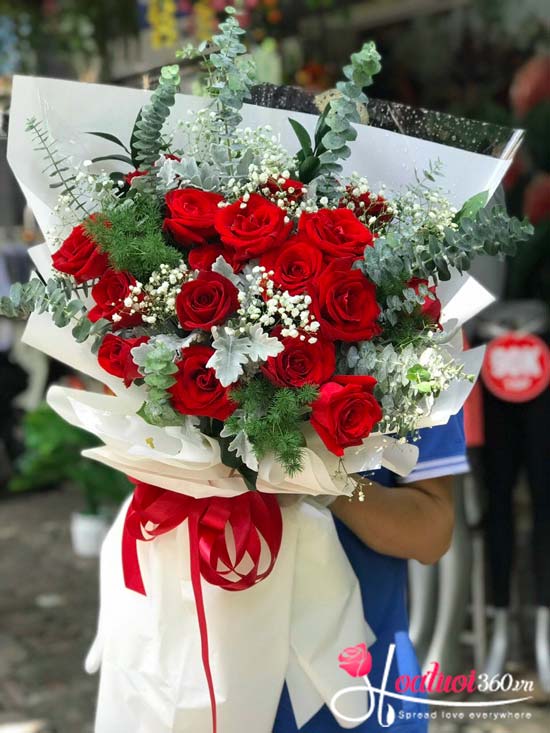 Bó hồng - Nụ cười tươi Bó hồng - Nụ cười tươi