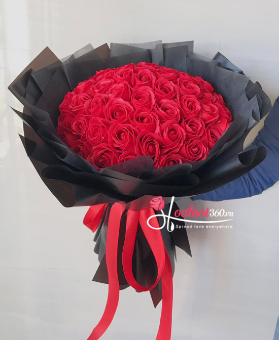 Bó hoa hồng sáp love màu đỏ Bó hoa hồng sáp love màu đỏ