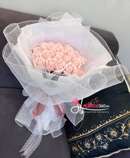 Bó hoa hồng sáp - Mối tình hồng Bó hoa hồng sáp - Mối tình hồng