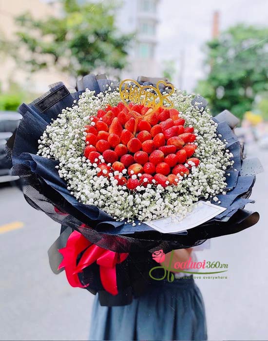 Bó hoa trái cây - Đắm say vị ngọt Bó hoa trái cây - Đắm say vị ngọt