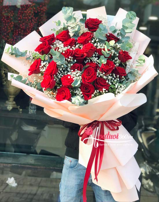 Bó hoa hồng Ecuador - Dấu yêu ơi