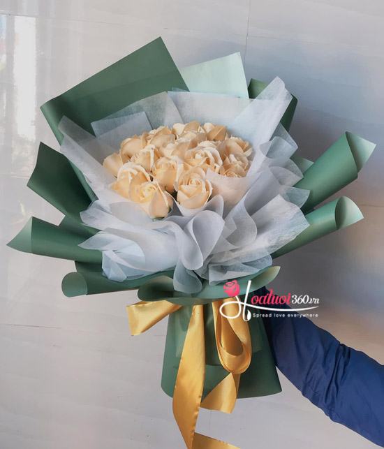 Bó hoa hồng sáp - Ánh dương Bó hoa hồng sáp - Ánh dương