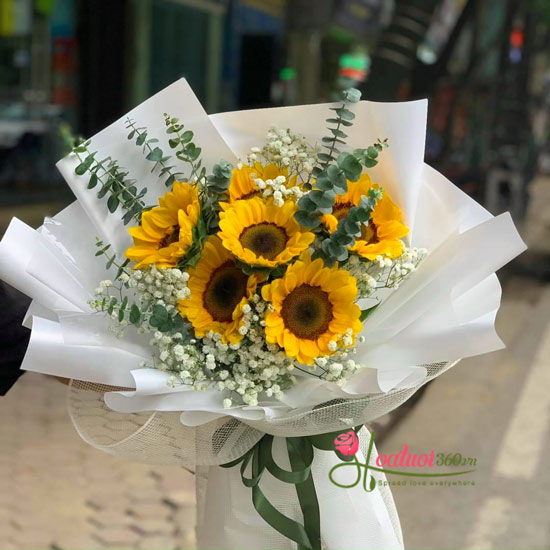 Bó hoa chúc mừng tốt nghiệp - Hãy vươn lên Bó hoa chúc mừng tốt nghiệp - Hãy vươn lên