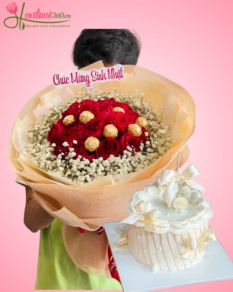 Ý nghĩa khi tặng hoa và bánh kem sinh nhật
