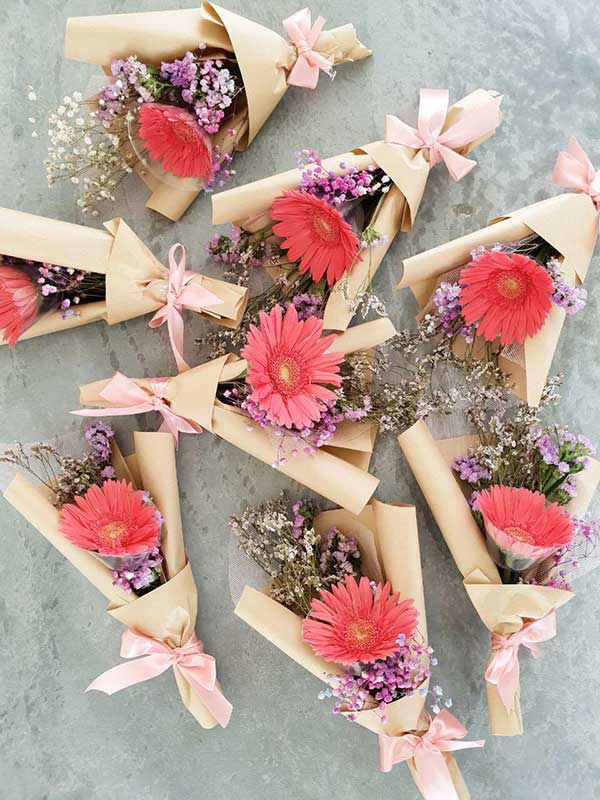 hoa đồng tiền 1 bông đại diện cho sự tin tưởng Gói bó hoa 1 bông