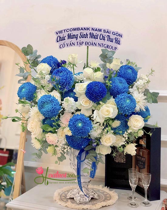 Bình hoa chúc mừng - Hạnh phúc đời đời