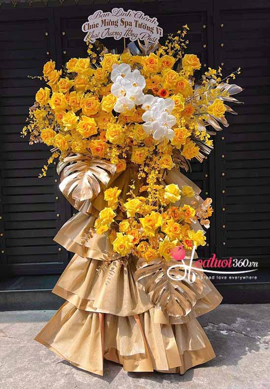 Kệ hoa khai trương - Tài lộc phát triển