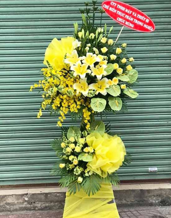 Kệ hoa khai trương - Kim tiền vạn lộc