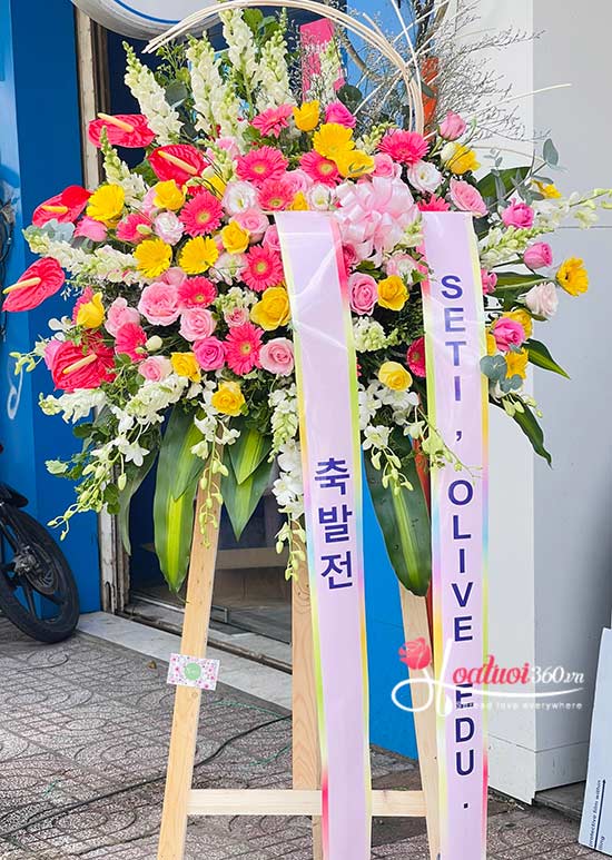 Kệ hoa khai trương Hàn Quốc - Đại cát đại lợi