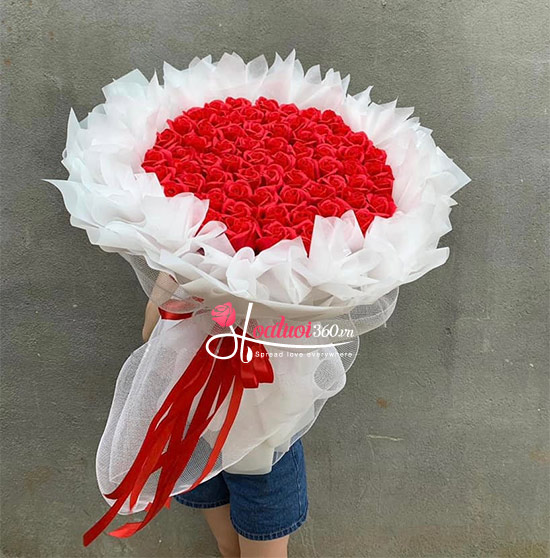 Bó hoa hồng sáp - Vùng trời tình yêu