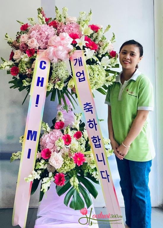 Kệ hoa khai trương Hàn Quốc - Lộc về như ý