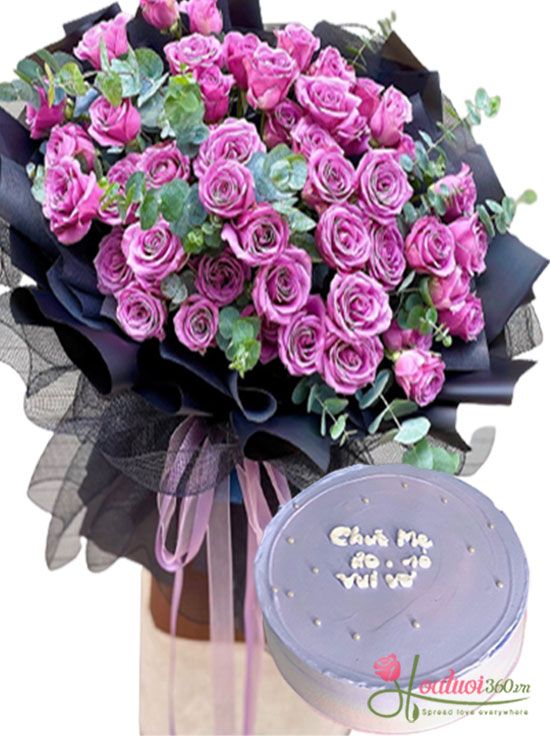 Combo hoa và bánh kem - Lời yêu thương