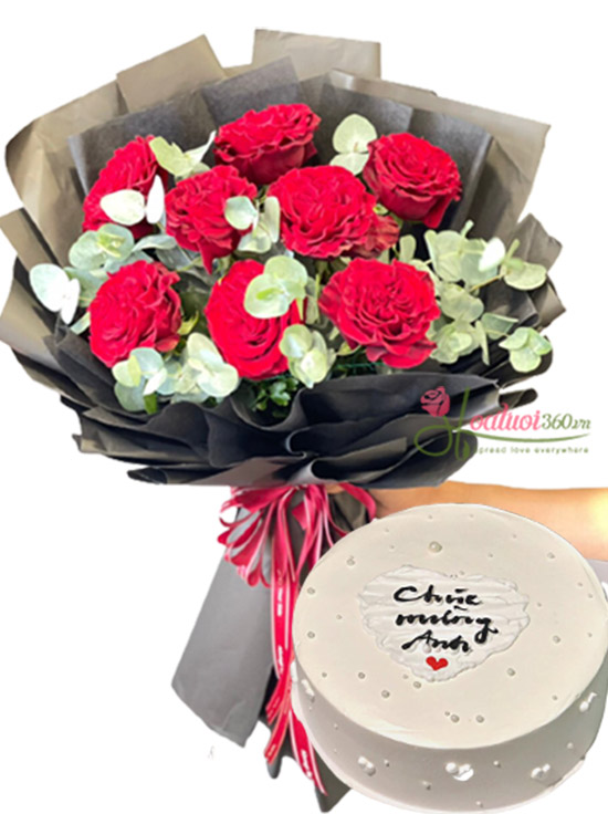 Combo hoa và bánh kem - Đi cùng nhau