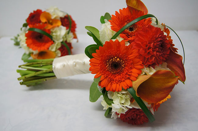 Hoa đồng tiền dùng làm hoa cầm tay cô dâu